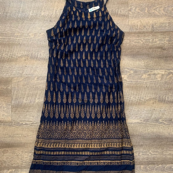 Lapogee Sleeveless thin strip Dress Sz L - Picture 4 of 9